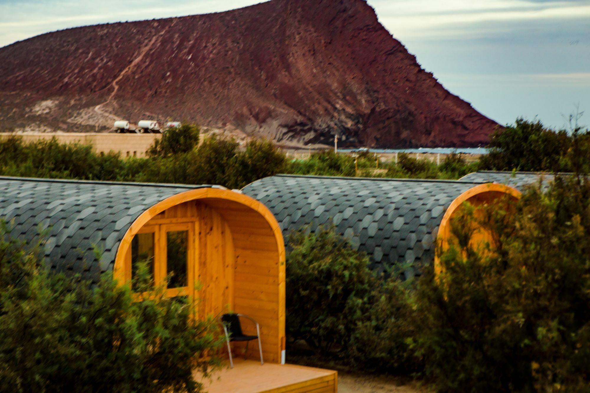 Eco-Wooden Houses Camping Montana Roja El Médano Dış mekan fotoğraf