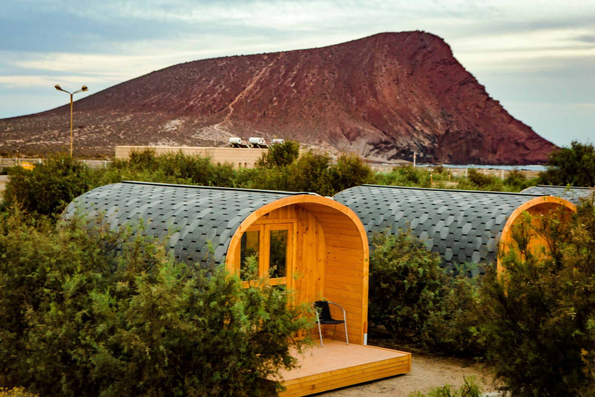 Eco-Wooden Houses Camping Montana Roja El Médano Dış mekan fotoğraf